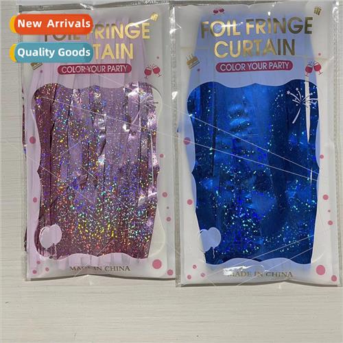 1*2 meters 2.0 lk Dot Laser Shiny Rain Curtain Tassel Weddin