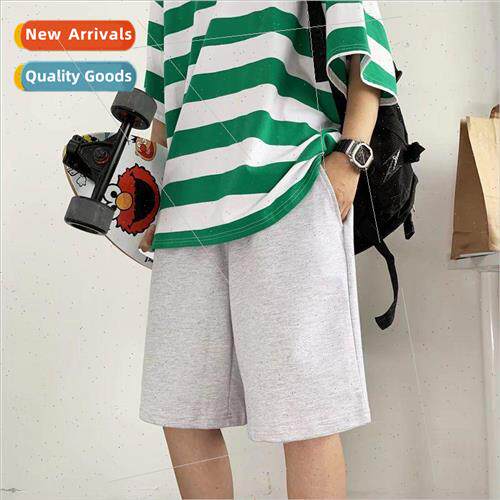 Sports shorts mens high set loose wide-legged pants summer t