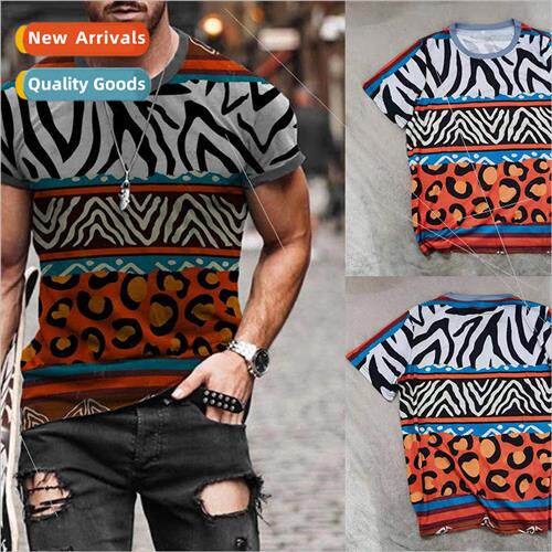 eaby summer mens 3D digital printing fashion printing short