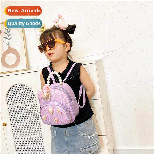 New sequins childrens shoulder bag princess cute bow small s