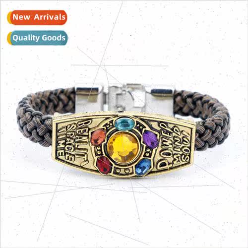 Avengers 3 Exterminator Bracelet Leather Rope Braided Bangle