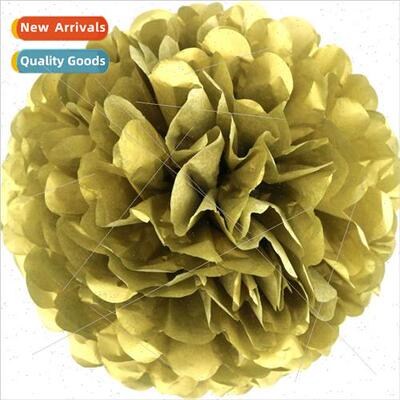 Gold silver rose and gold holiday decoration paper flower ba
