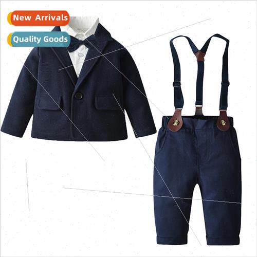 Childrens fall  imitation tweed short jacket pure white long