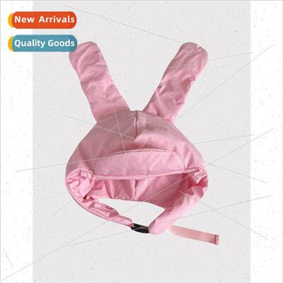 Pink bunny down cotton thunderbolt hat Korean  of the fall a