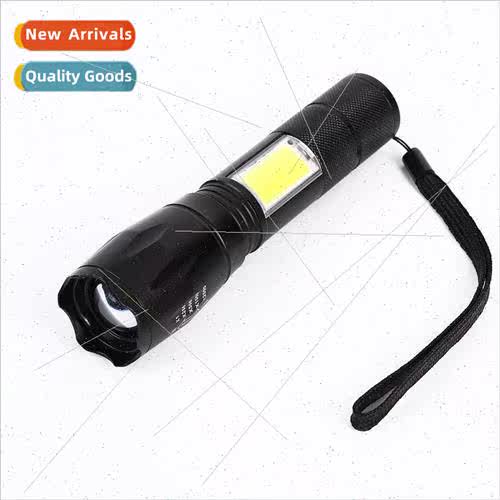 Flashlight multifunctional new COB emergency light USB recha
