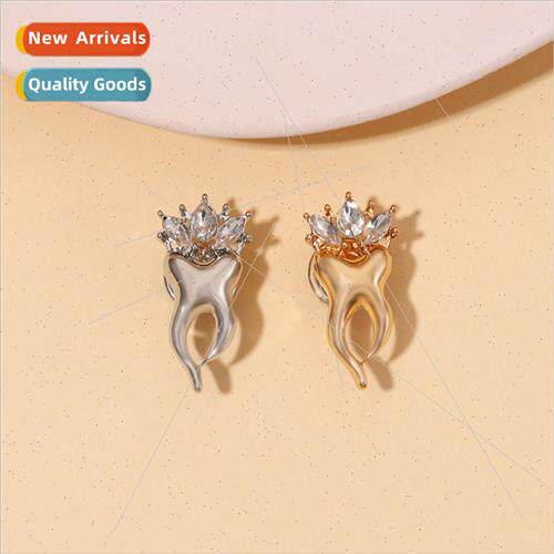 Corsage jewelry fashion niche alloy brooch with diamond crow