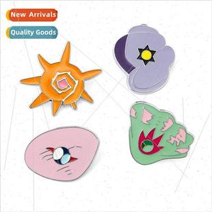 Zinc Alloy Orange Badge Island Anime Pokemon Pet Cartoon Pin
