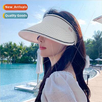 2023 Korea hat female senior sense diamond letters sunscreen