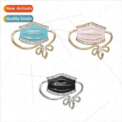 Creative new fashion nn drop oil mask brooch simple versatil