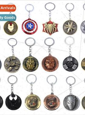Captain America Shield Rotatable Keychain Thor Iron Man Exte