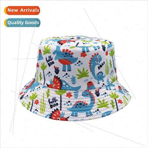 New dinosaur printing double-sided fisherman hat adult men a