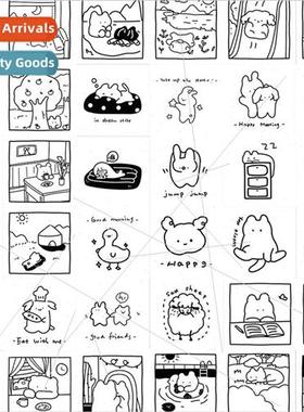 40 sketch stickers graffiti cartoon stickers decorative stic