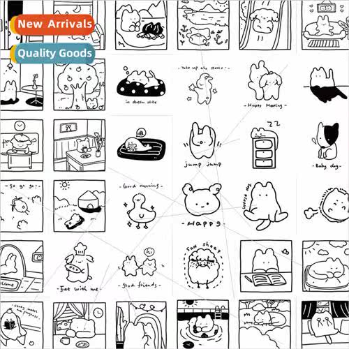 40 sketch stickers graffiti cartoon stickers decorative stic