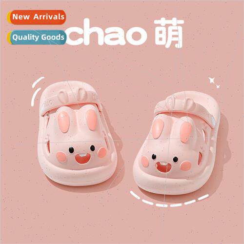 Childrens sandals slippers female big children -slip indoor