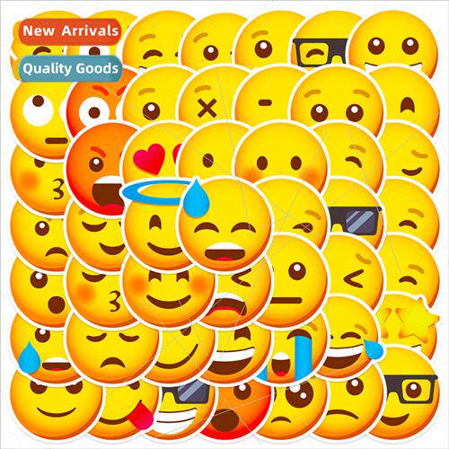 50 Social Emoticons Kids Cartoon Stickers Funny Emoticons St