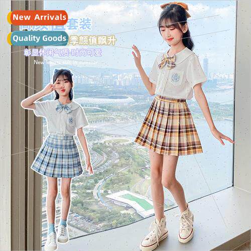 Childrens jk uni适用m summer dress full set of college  scho