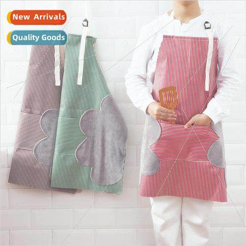 Home Fabric Wipeable Apron Greaseproof Cleaning Coverall Adj