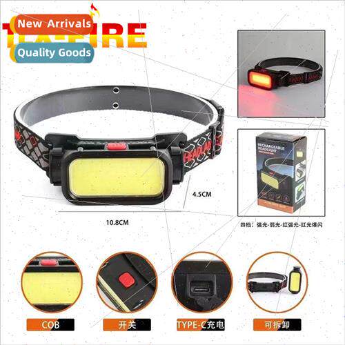 New COB headlamp type-c fast charging bright neck light head