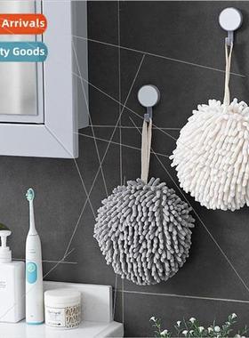 Creative chenille hand towel hanging thickened super-absorbe