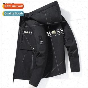 spring and coat casual out hooded jacket Mens fall
