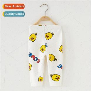 Infant fall pants pure cotton baby fall clothes fall pants l
