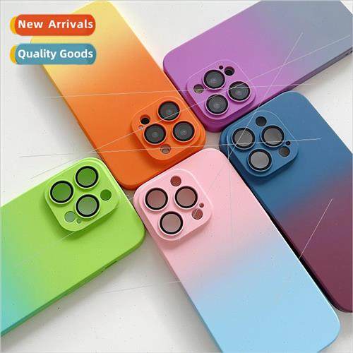PC Gradient with Lens Film 适用 iPhone 14ProMax Case Apple 1