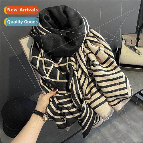 2023 new imitation cashmere scarf female winter Korean  of t