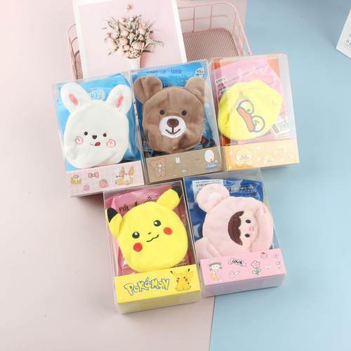 Autumn and winter warm cartoon plush hand warmer students wi