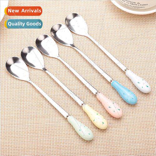 Japanese groceries zakka small spoon creative flowers cerami