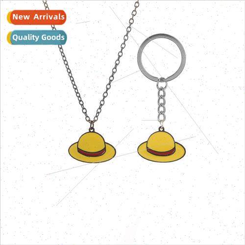 mple cartoon yellow hat pendant necklace Peripheral jewelry