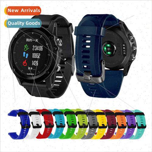 Silicone Strap 26mm 适用 Gamma Fenix3 HR 12 Colors Colorful