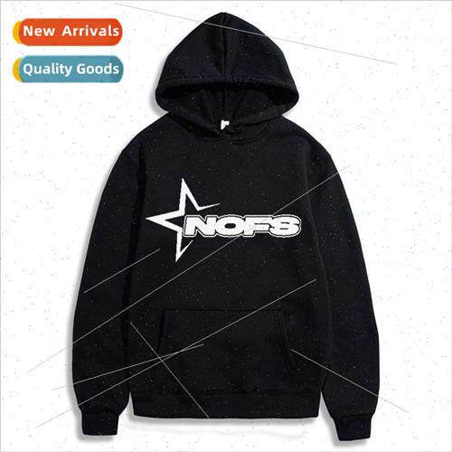 2023 Fashion Letter Printed Loose Sweatshirt Y2K Hip Hop Set