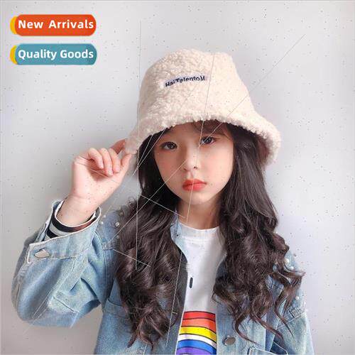 Childrens  lambs wool fishermans hat fall and winter boys an