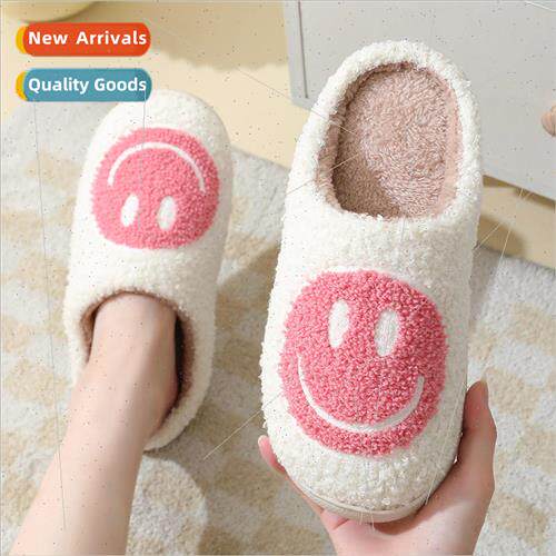 New smiley Korean fall and winter men and women couple cotto