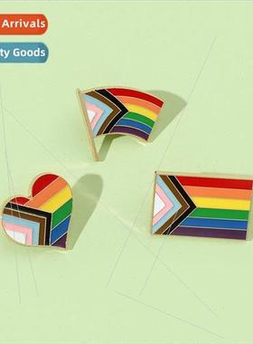 Creative Rainbow Flag Pin Love 11 Color Combination Flag Bad
