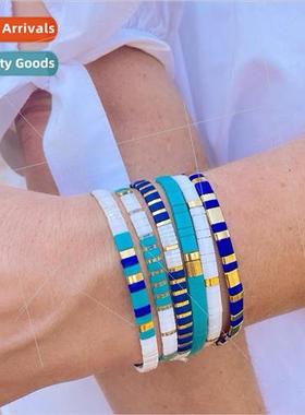 Boho New che Design Multicolor Tila Rice Bead Jewelry Bracel