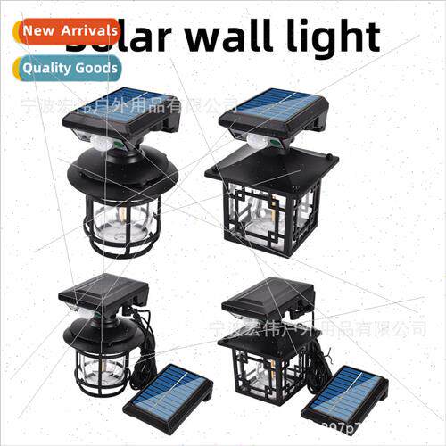 2023 new villa corner light solar wall light split solar gar