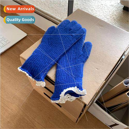 Autumn and winter woolen gloves Korea versatile anti-cold wa