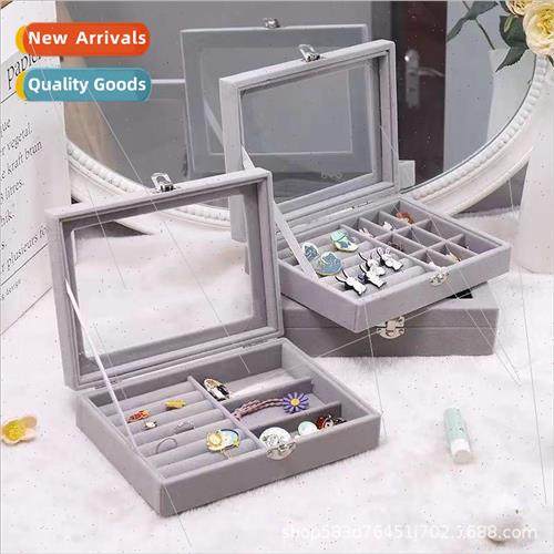 Jewelry Storage Box Earring Jewelry Necklace Bracelet Velvet