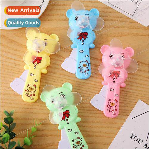 Cartoon bear hand pressure portable fan childrens birthday p