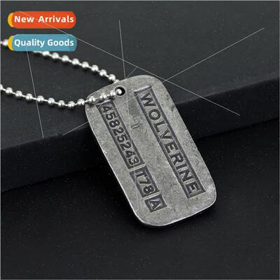 Movie  X-Men series necklace New Steel Wolves 2wolverine men