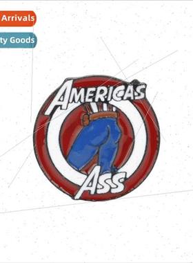 New Avengers Captain America`s Ass America`s Ass Shield Pin