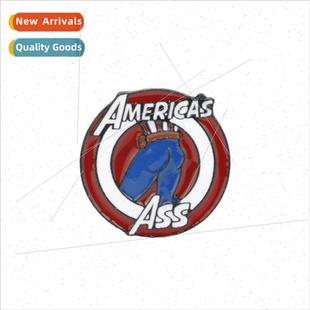 Avengers Shield Captain Ass Pin America`s New