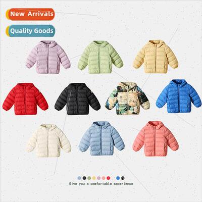 2023 winter new boys and girls baby white goose down lightwe