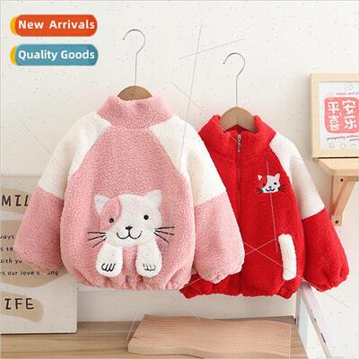 Girls fall and winter jacket new fashionable baby girl winte