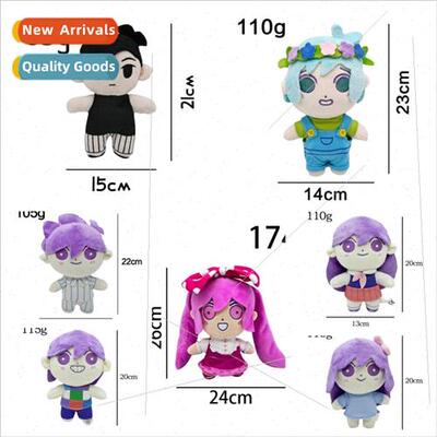 omori plush black hair villain sunny plush doll horror game