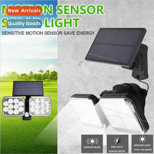 New double head 100LED solar wall light split solar garden l