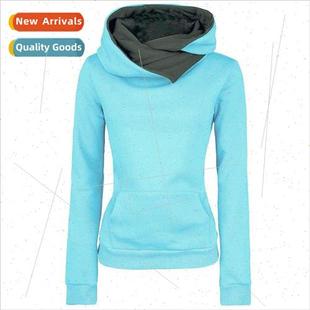 Lapel Hooded Personalized 2021 Womens Fashion Fleece Swe New