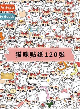 60 cat stickers cute cat cat cell phone case stationery wate