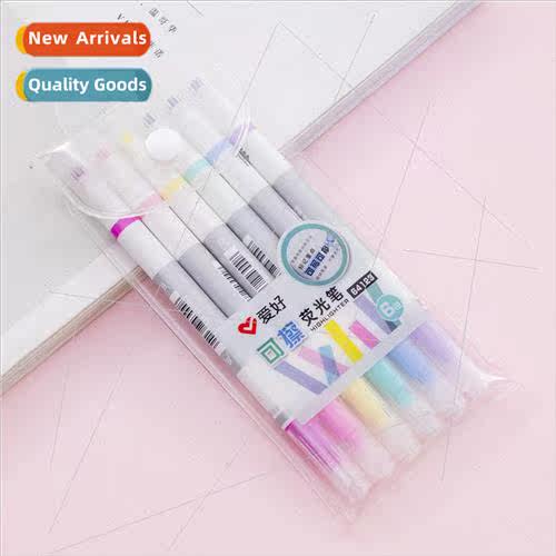 Erasable fluorescent double-ended markers 适用 students with
